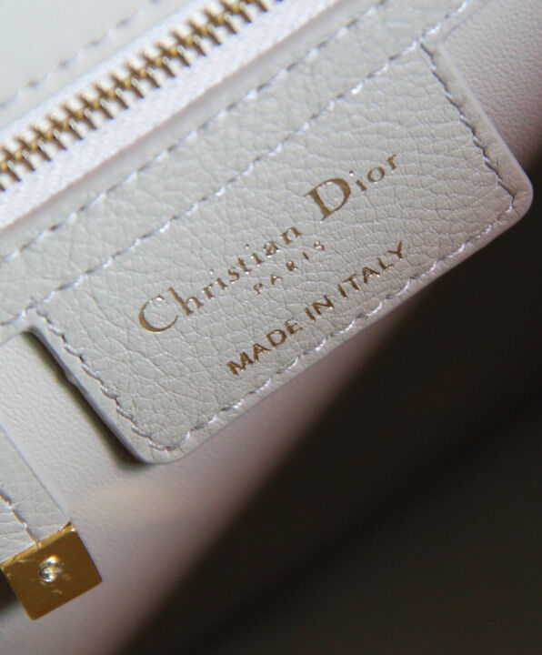 Christian Dior Large Dior Caro Bag Cream